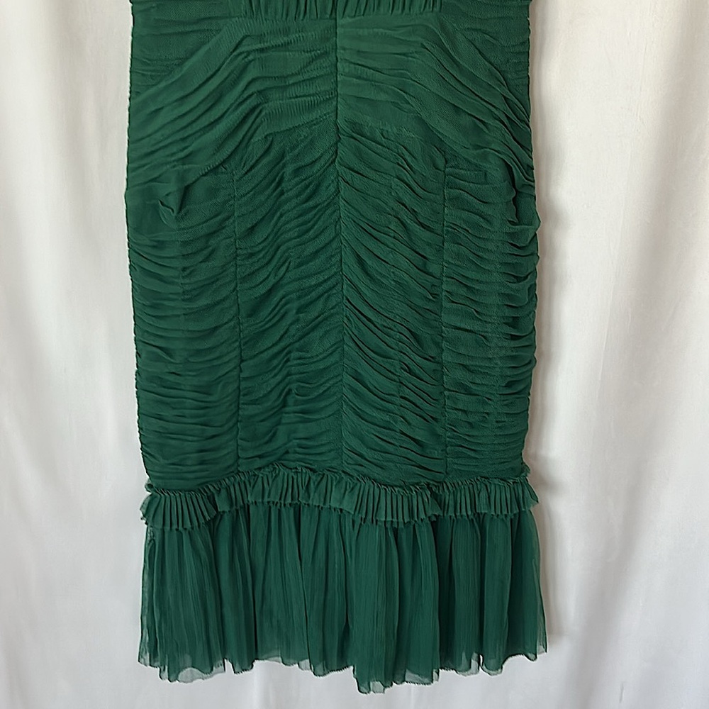 Tory Burch NWT “Ethel” Malachite Emerald Green Sleeveless Dress **Size 6** 🌸🌸 - Picture 6 of 7